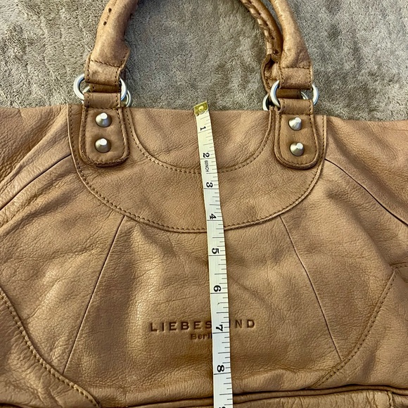 Liebeskind gorgeous quality Soft Taupe Brown Leather Satchel - Picture 10 of 12